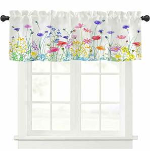 Cortinas Cortas Florales Estilo Rústico para Ventanas de Cocina, Venta al Por Mayor - Product Image 3