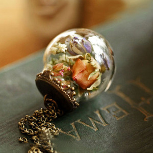 Gioielli fatti da te con coperchio in vetro <span class=keywords><strong>di</strong></span> cristallo ciondolo con sfera <span class=keywords><strong>di</strong></span> vetro cavo ciondolo decorazione per feste - Product Image 6