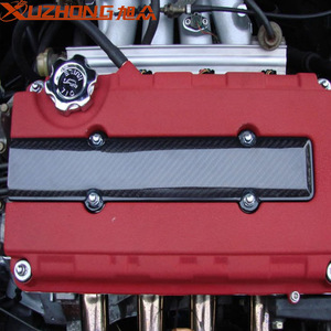 ฝาครอบเครื่องยนต์คาร์บอนไฟเบอร์ Xuzhong สำหรับ Honda EH-1004-TW สีดำ พลาสติก อะไหล่ตกแต่งอัพเกรด - Product Image 2