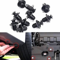 HE26 Kit de 100 attaches de fixation pour voiture, clips de panneau de porte, clips de garde-boue de coffre, assortiment de vis en plastique