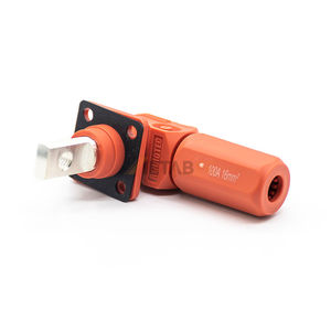 Conector de Plugue de Alta Tensão (HV) de Ângulo Reto de Núcleo Único 150A 1000V <span class=keywords><strong>DC</strong></span>, Terminal de Cabo para Armazenamento de Energia de Bateria 25mm², IP67 - Product Image 1