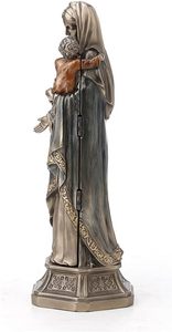 Металлические полированные бронзовые статуи Девы Марии - Product Image 5