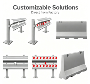 Atténuateur de chocs pour autoroute, barrière de sécurité routière, système d'extrémité anti-choc en acier galvanisé, vente directe d'usine Chine - Product Image 4