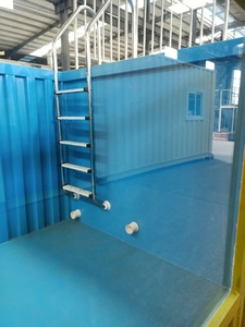 <span class=keywords><strong>Piscine</strong></span> hors sol préfabriquée en fibre de verre de 20 pieds ou 40 pieds avec terrasse, transportée dans un conteneur maritime - Product Image 5