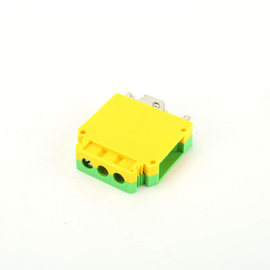 Uslkg-35n Grounding <b>Terminal</b> Block 35mm 100a Screw Connection Yellow Green Bicolor Rail Mounted Earth <b>Terminal</b> - Product Image 2
