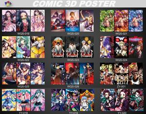 Feuille lenticulaire en plastique de qualité supérieure Demon Slayer Affiche de <span class=keywords><strong>film</strong></span> d'anime 3D avec impression 3D à l'œil nu 10-35lpi - Product Image 6