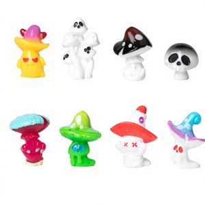 Statuette di Funghi in Resina, Collezione di Mostri Spettrali, Fantasia Kawaii, per Giochi d'Avventura, Caffè, Giardino, Negozio, Giocattolo Fai-da-Te per Bambini - Product Image 5