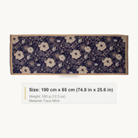 Châle Foulard Floral Réversible pour Femme, Grande Couverture Décontractée à Pompons, Idéal pour Voyage, Fête, Cérémonie, Hiver, Noël, Idée Cadeau pour le Royaume-Uni