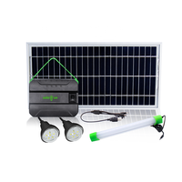 Pico Paket Kit Lampu Tenaga Surya Portabel Ekonomis dengan Usb Dc Sistem Panel Lampu Mini untuk Pemakaian Rumah