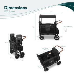 Venta al por mayor W4 jardín al aire libre portátil playa Carro de mano plegable camping Carro de mano plegable con mango ajustable - Product Image 4