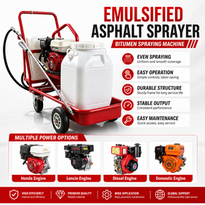 Spruzzatore Portatile di Asfalto Emulsionato a Benzina con Motore da 196cc per Riparazione Stradale e Manutenzione dei Pavimenti - Product Image 6
