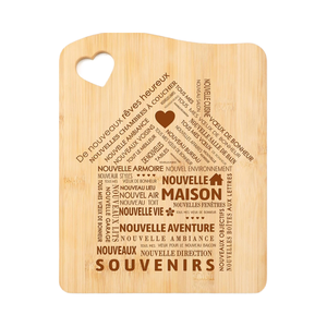 Welsky Home <span class=keywords><strong>Cremaillere</strong></span> Planche à découper en bambou Idée <span class=keywords><strong>cadeau</strong></span> pour les femmes Amis Sœurs Clientes Collègues-16 "Passe au lave-vaisselle - Product Image 1