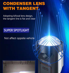 Super luminoso 60W 10000LM Bi auto Laser lampadine <span class=keywords><strong>Mini</strong></span> H4 LED lente <span class=keywords><strong>H7</strong></span> Y10 proiettore faro LED temperatura colore 6000k - Product Image 3