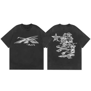 T-shirts surdimensionnés très populaires pour femmes, style vintage années <span class=keywords><strong>90</strong></span>, hip-hop, <span class=keywords><strong>rap</strong></span>, effet délavé à l'acide, personnalisables - Product Image 2
