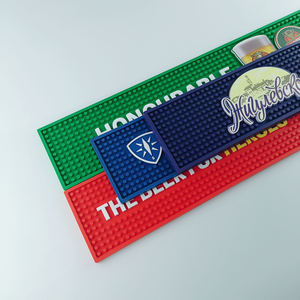 Branded <b>Silicone</b> PVC Bar Runner Rubber Beer Spill <b>Pad</b> Pub Rail Mat Drip Tray Non Slip Service Mat Coaster Placemat - Product Image 4