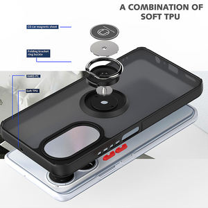 Funda de teléfono móvil de Tpu para <span class=keywords><strong>huawei</strong></span> p50pro p40, funda protectora de anillo magnético mate - Product Image 5