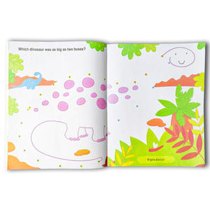 Livre d'autocollants personnalisé imprimé en usine en gros livre d'apprentissage amusant pour enfants cadeau dinosaure autocollants livres activité éducative - Product Image 6