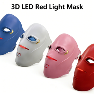 Masque facial LED 3D en silicone GLPE 2026, thérapie photonique par <span class=keywords><strong>lumière</strong></span> rouge 630nm 850nm, thérapie par <span class=keywords><strong>lumière</strong></span> infrarouge 850nm, vente directe d'usine OEM/ODM - Product Image 2