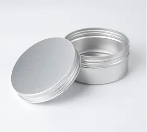 Boîte d'emballage en métal Boîte à thé de qualité alimentaire Pot en aluminium avec couvercle à vis