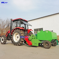 Mini-presse à balles pour foin d'alfalfa, ensileuse et presse à balles compacte pour maïs, ensileuse et presse à balles pour riz et paille de pin à vendre