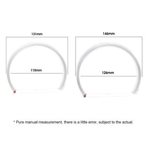 Cristal Semi 2*131mm + 2*146 <span class=keywords><strong>Angel</strong></span> <span class=keywords><strong>Eyes</strong></span> Anneaux Blanc <span class=keywords><strong>E46</strong></span> halo Anneau Lumière - Product Image 3