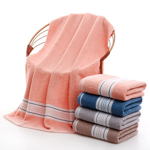 Pure Cotton <b>Towel</b> And <b>Bath</b> <b>Towel</b> 35x75cm 70x140cm Striped Absorbent Beach Use - Product Image 4