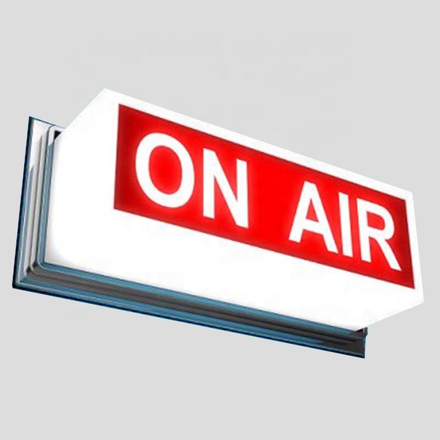Acrylic Cube Photo Light Box with LED Lighting Rectangular Shape for Radio Sign Recording & Home Advertising or Decoration