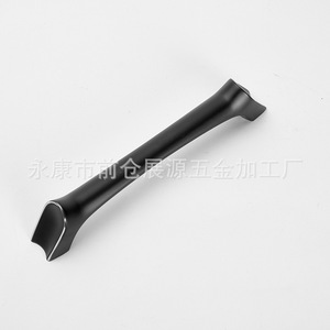 Tirador de Gabinete de Aleación de Zinc, Negro Mate Cromado, Diseño Minimalista para Puertas Correderas, Tiradores de Muebles - Product Image 4