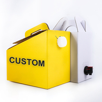 Bolsa de embalaje con boquilla de agua de papel de aluminio, bolsa de pie en caja, dispensador para bebidas líquidas, café, vino, personalizado