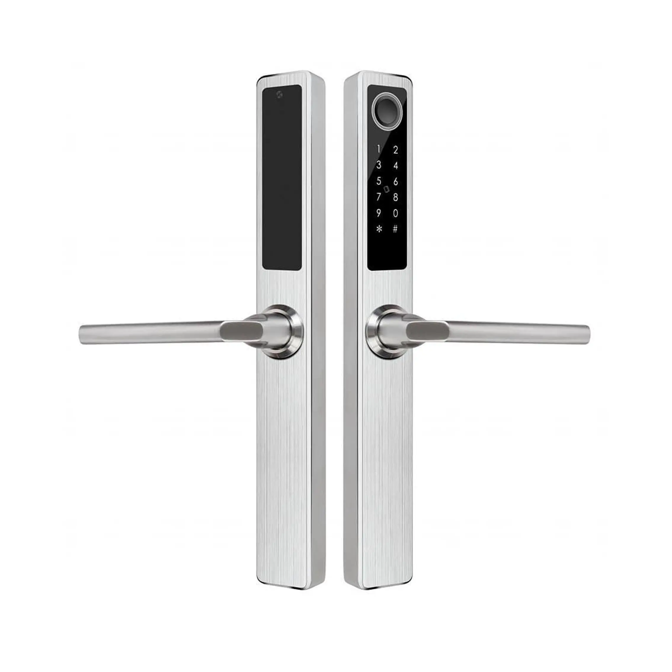 High-end Digital Lock Casement Door Coded SUS304 Electrical Fingerprint Lock Hotel Card WIFI APP Bluetooth Smart Lock