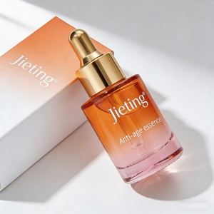 Luxury Glass Skincare Packaging Frosting Blue Amber Essential Oil Serum 30ml Glass Dropper Bottle - Product Image 3