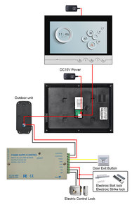 XSL 9 pouces IPS écran de bouton tactile système de sonnette vidéo résolution 1080P interphone WiFi Tuya App étanche - Product Image 5