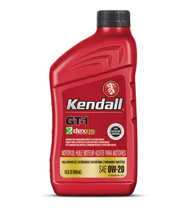 Kendall GT-1 Dexos Full Synthetic SAE 0W-20 0w20 Motor Oil