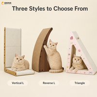 Griffoir pour chat en carton, 26 L, en forme de L, vertical, à poser contre un mur, protège les meubles, pour chats d'intérieur, blanc, jumbo, toutes saisons