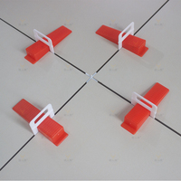Cales de nivellement modernes rouges en PP réutilisables pour carreaux de porcelaine de différentes tailles et formes – Prix usine