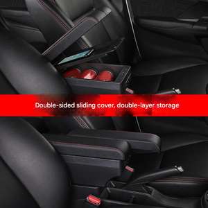 Accoudoir de siège de voiture <span class=keywords><strong>Peugeot</strong></span> <span class=keywords><strong>208</strong></span> <span class=keywords><strong>2019</strong></span>, boîte de rangement, console centrale avant, porte-gobelet pour accoudoir central de voiture - Product Image 3