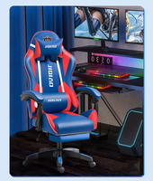 Vente en gros PVC cuir chaise ergonomique de jeu d'ordinateur de course chaises de jeu gamer avec repose-pieds