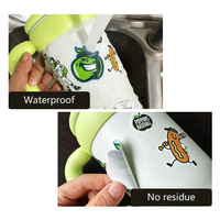 Étiquettes autocollantes imperméables pour emballage, autocollants promotionnels personnalisés découpés à la forme