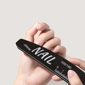 Lime à <span class=keywords><strong>ongles</strong></span> professionnelle demi-lune en émeri avec graduation pour manucure - Product Image 2