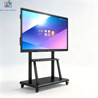 Tableau blanc interactif intelligent BOLAN 75 pouces, écran tactile LED 4K, OPS Android Windows, caméra 48MP, stylet, doigt, réunion de bureau