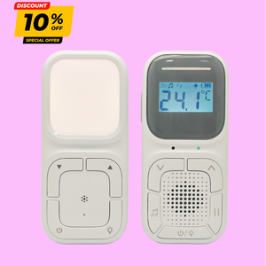 Smart Care Digital Audio Baby Monitor <b>System</b> with Humidity Temperature Sensor Belt Clip Portable Wireless Intercom Elderly Pet - Product Image 1
