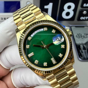 Reloj Mecánico de Lujo para Hombre de 41 mm, Acero Inoxidable, Cristal de Zafiro, Esfera con Indicadores, Resistencia al Agua 10 Bar, Corona, Modelo 3255 - Product Image 2