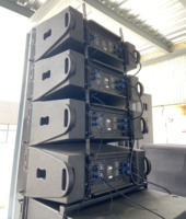 Boutum I-4000PP Haut-parleurs actifs en ligne à double woofer de 10 pouces étanches en néodyme 135 dB