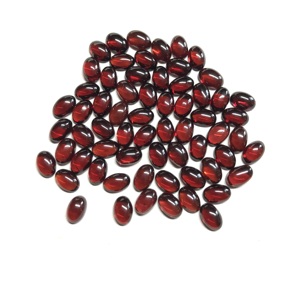 IGI certifié AAA Grade forme ovale en vrac de haute qualité 3x5mm cabochon de grenat rouge naturel Vivaaz gemmes pierre calibrée - Product Image 5