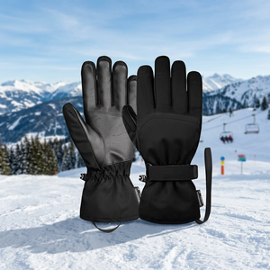 Gants de ski pour enfants et mitaines imperméables et coupe-vent pour le ski et le snowboard, mitaines de ski en cuir pour les conditions de neige - Product Image 6