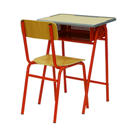 Ensemble de chaise et de bureau d'étude pour l'école primaire, mobilier moderne pour salle de classe, ensemble de bureau et de chaise pour étudiants