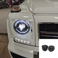 Phares fumés LED à faisceau géométrique pour Mercedes-Benz Classe W463 G500 G63 G350 G65 G55 – Rénovation de l'ancien au nouveau
