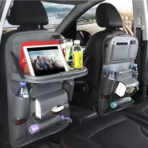 Organisateur pour Siège Arrière de Voiture avec Support de Tablette,  Pochettes de Rangement et Housse de Protection pour Écran Tactile en Auto,  pour le Voyage des Enfants