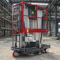 Plateforme élévatrice hydraulique en aluminium de haute qualité, à mât unique, pour une personne, hauteur de levage de 4 à 12 m
