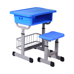 2025 New Arrival Kids Study Desk Chair Set Plástico + Aço Design Ergonômico Altura Ajustável Empilhável Escrita Pad Casa Escola - Product Image 4